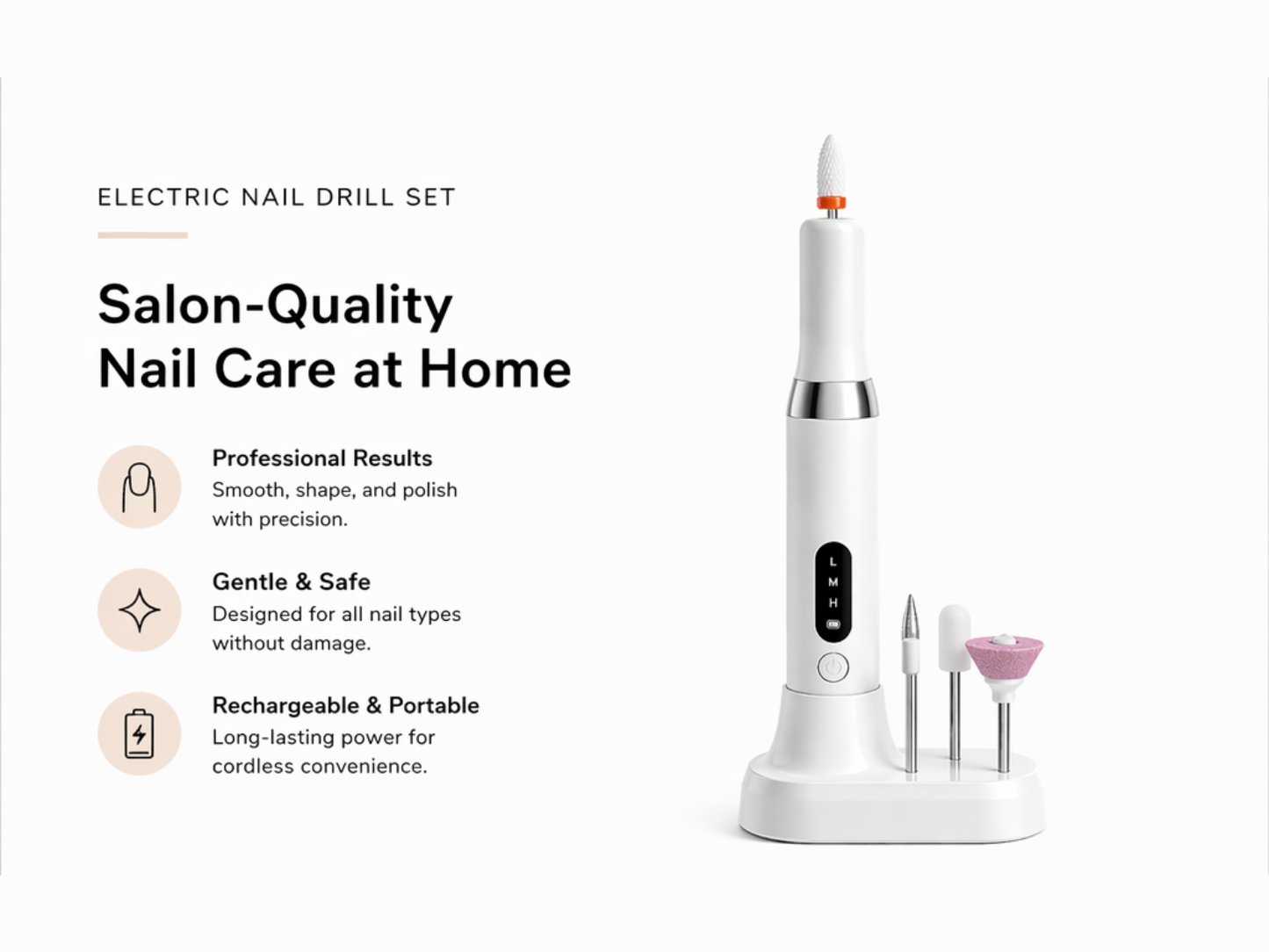 Electric Nail Polisher – Smooth, Salon-Style Finish