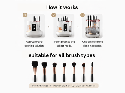 Electric Makeup Brush Cleaning Machine – Quick & Gentle
