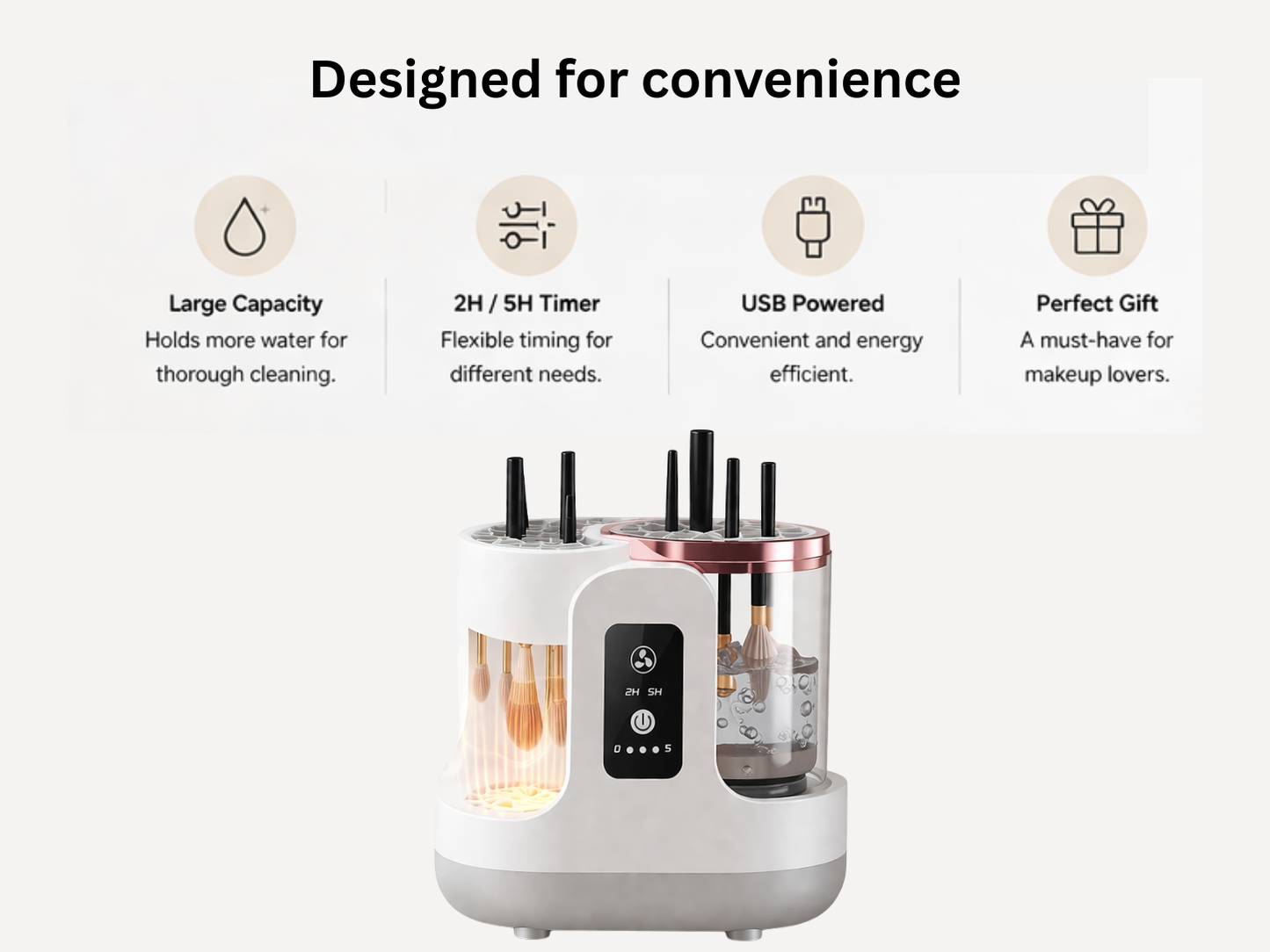 Electric Makeup Brush Cleaning Machine – Quick & Gentle